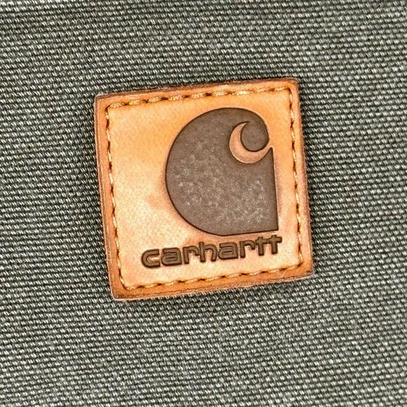 Carhartt Men's Carpenter Jeans 40 X 29 Green Denim High-Rise Straight Leg M957 - Picture 10 of 10